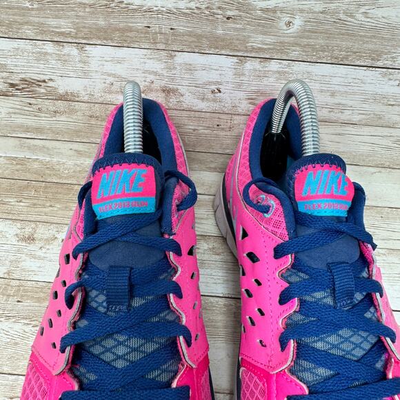 Nike Flex Run 2013 Flash Pink Trainers Running Shoes Women's 9 - Picture 3 of 8